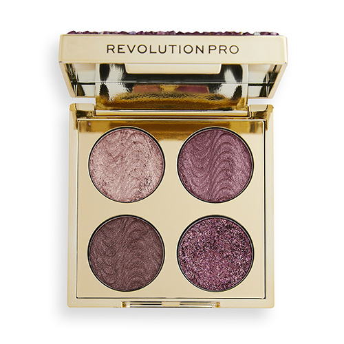 

Палетка теней для век REVOLUTION PRO CRYSTAL EYE QUAD тон pink topaz
