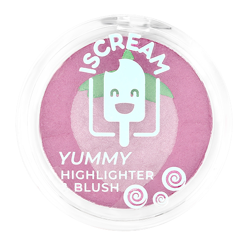 

Хайлайтер-румяна ISCREAM YUMMY 2 в 1 тон 04 strawberry boom