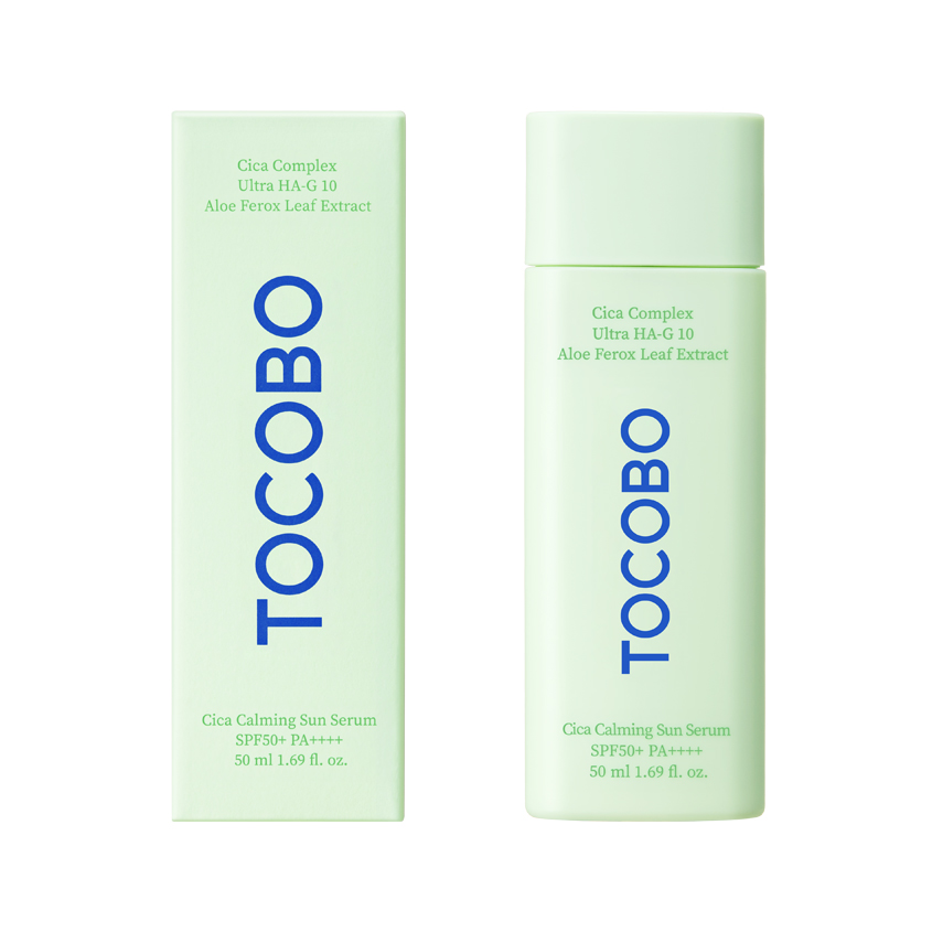 Сыворотка для лица `TOCOBO` CICA солнцезащитная с успокаивающим эффектом SPF50+ 50 мл