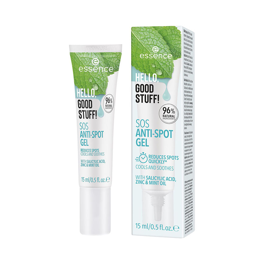 Гель для лица ESSENCE HELLO, GOOD STUFF! SOS ANTI-SPOT GEL для точечного нанесения