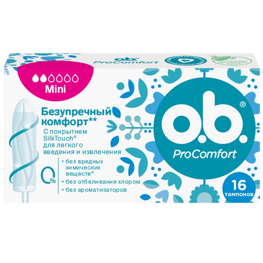 O.B. Тампоны O.B. PRO COMFORT Mini 16 шт