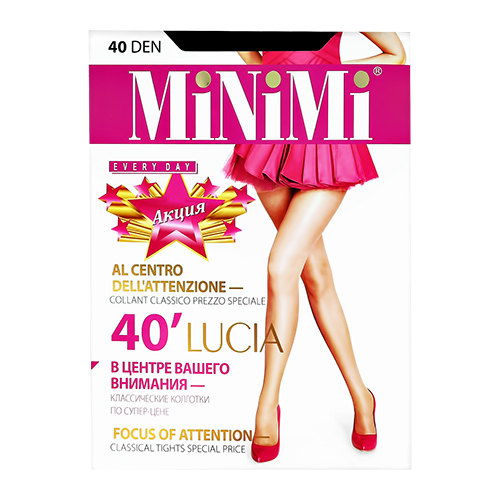 

Колготки женские MINIMI LUCIA 40 den тон Nero р-р 3