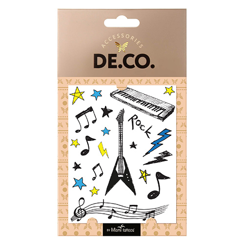 

Татуировка для тела DECO. ROCK AND ROLL by Miami tattoos переводная Sing