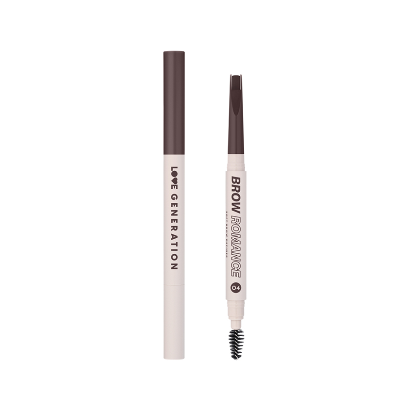 Карандаш для бровей LOVE GENERATION BROW ROMANCE автоматический тон 04 Deep brown