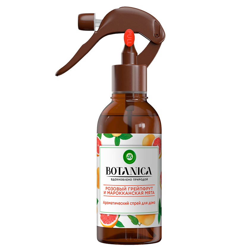 

Спрей ароматический AIR WICK BOTANICA Розовый грейпфрут и марокканская мята 236 мл