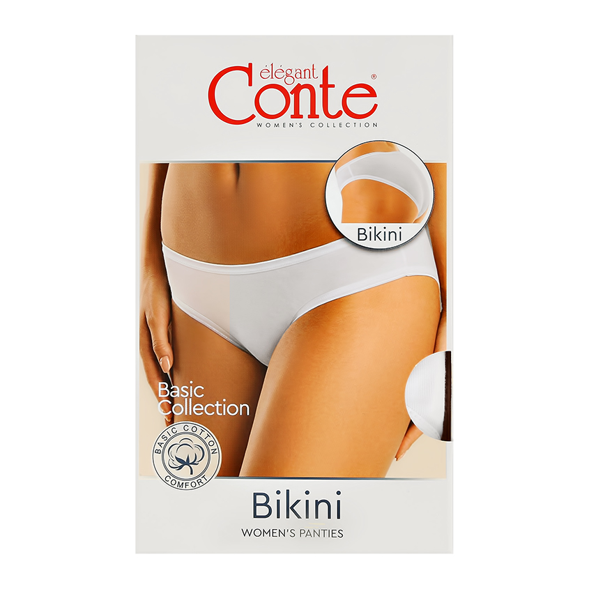 Трусы женские CONTE ELEGANT BASIC COLLECTION бикини white 98/M