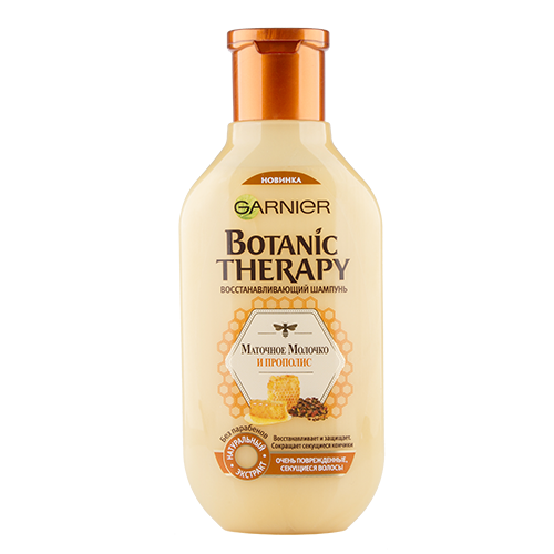 Шампунь для волос `GARNIER` `BOTANIC THERAPY` МАТОЧНОЕ МОЛОЧКО И ПРОПОЛИС восстанавливающий 250 мл