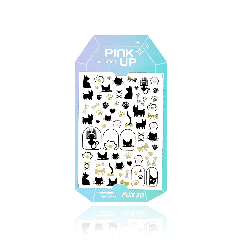 Наклейки для ногтей PINK UP DECOR NAIL STICKERS переводные тон 120 цена и фото