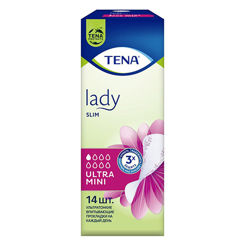 Прокладки урологические TENA LADY SLIM ULTRA MINI 14 шт