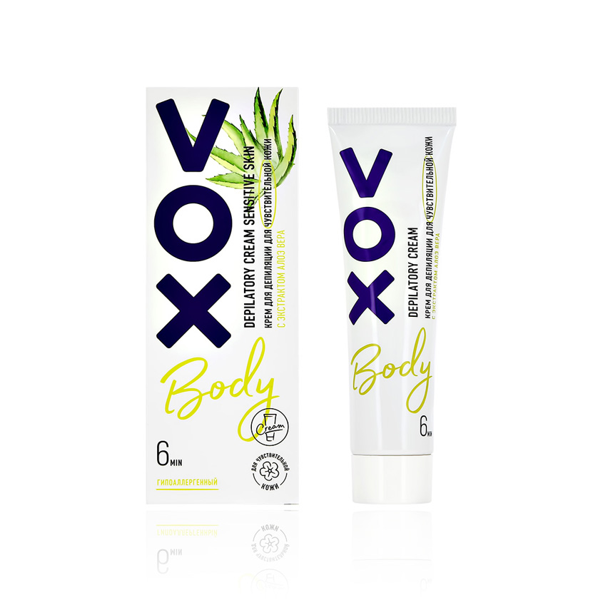 Крем для депиляции VOX для чувствительной кожи 100 мл крем для депиляции vox крем для депиляции для чувствительной кожи