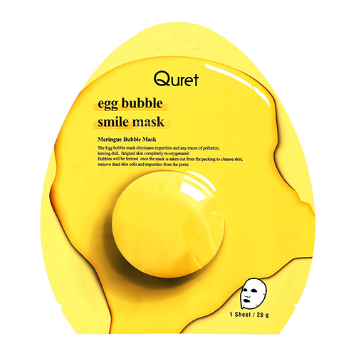 

Маска для лица QURET EGG BUBBLE с мембраной яичной скорлупы 28 г