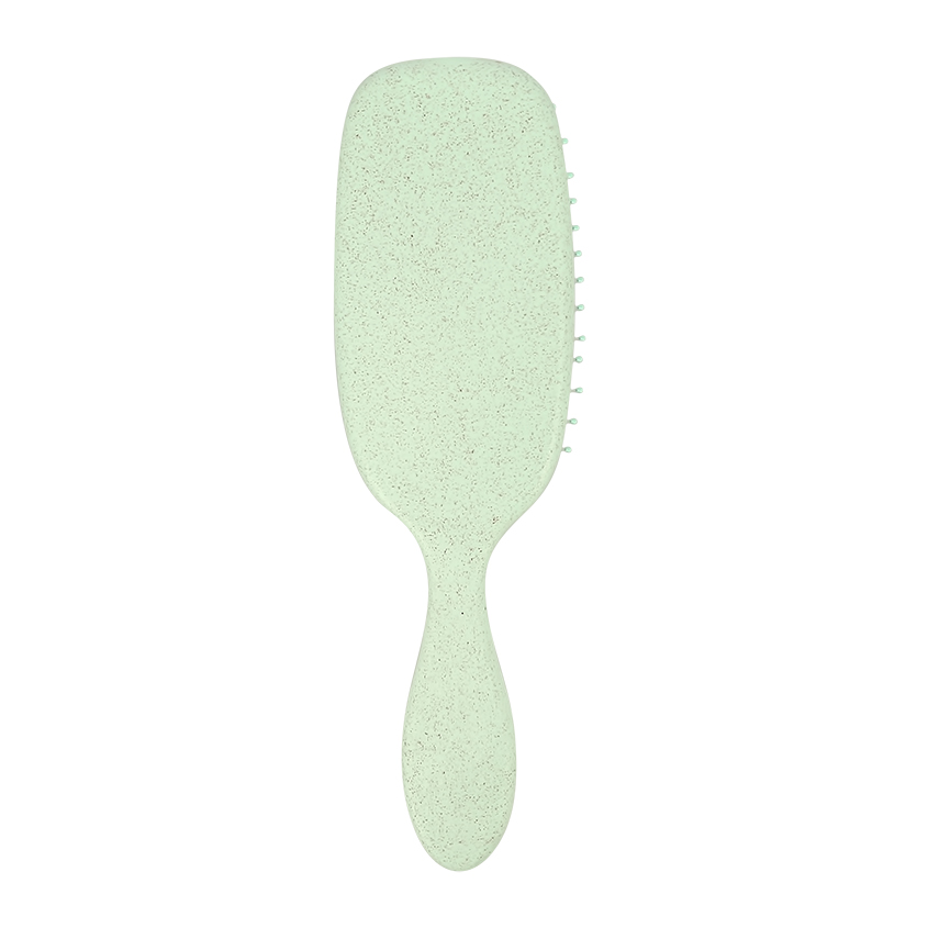 Щетка для волос с комбинированной щетиной `LADY PINK` зеленая
