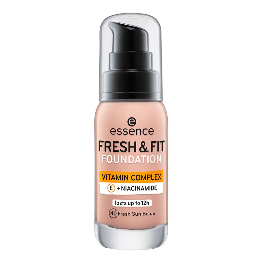 ESSENCE Основа тональная для лица ESSENCE FRESH & FIT NEW тон 40 fresh sun beige 30 мл