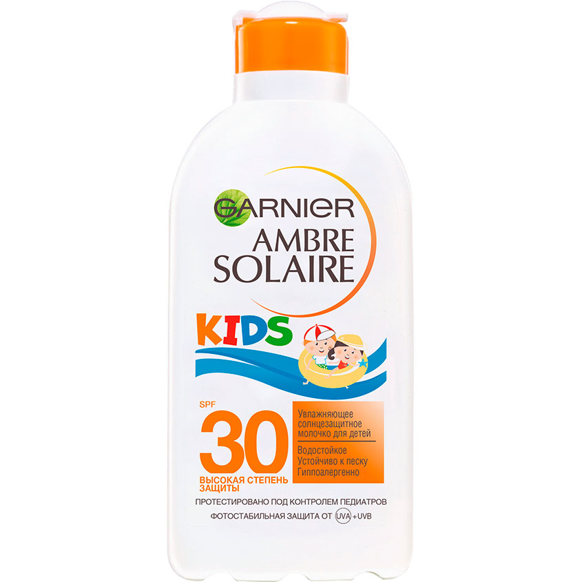 Солнцезащитное молочко для тела детское GARNIER AMBRE SOLAIRE SPF-30 200 мл