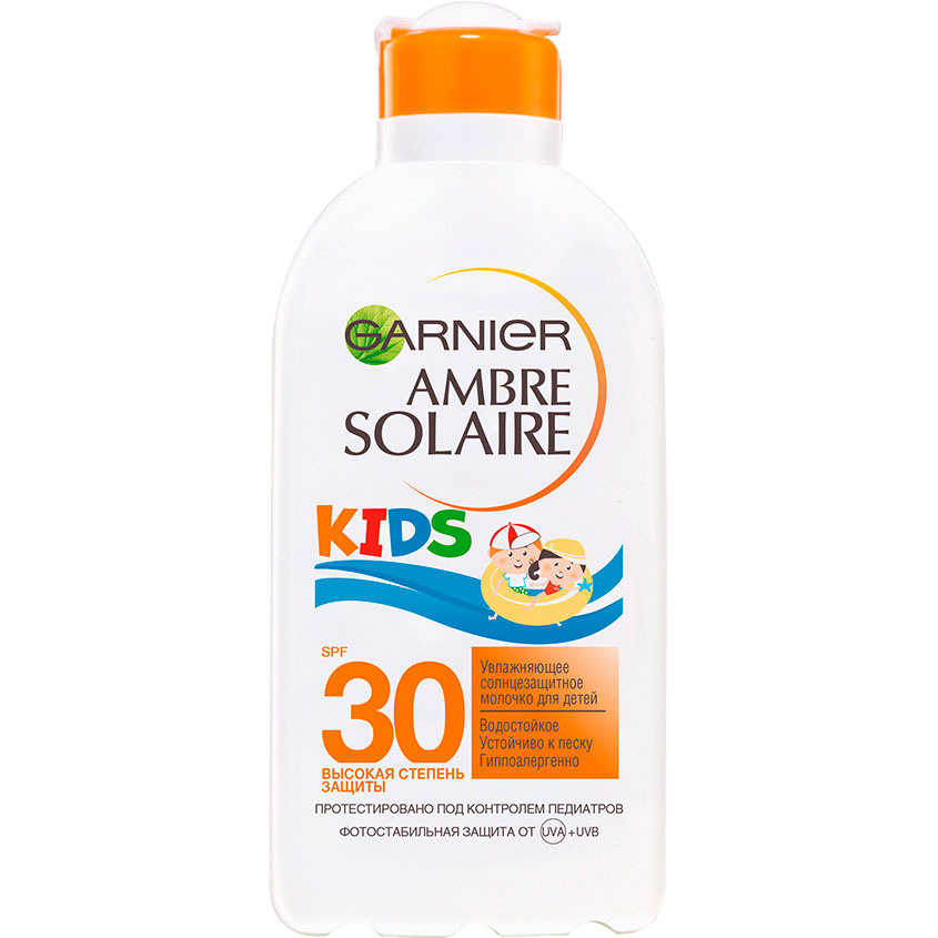 

Солнцезащитное молочко для тела детское GARNIER AMBRE SOLAIRE SPF-30 200 мл