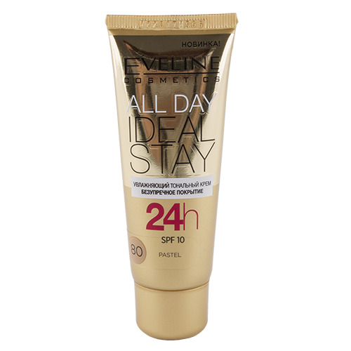 

Крем тональный для лица EVELINE ALL DAY IDEAL STAY тон 80 увлажняющий