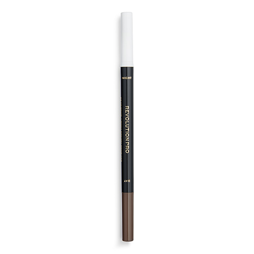 Маркер для бровей `REVOLUTION PRO` DAY & NIGHT BROW PEN с сывороткой тон dark brown