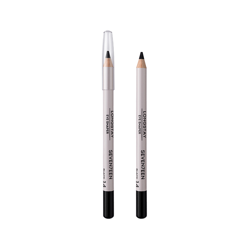 Карандаш для глаз SEVENTEEN LONGSTAY EYE SHAPER стойкий тон 14 Черный