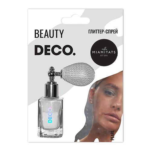 

Глиттер-спрей для лица, тела и волос DECO. by Miami tattoos Pearl