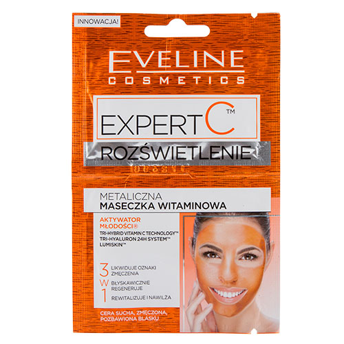 

Маска для лица, шеи и зоны декольте EVELINE EXPERT C 3 в 1 Осветление 2х5 мл