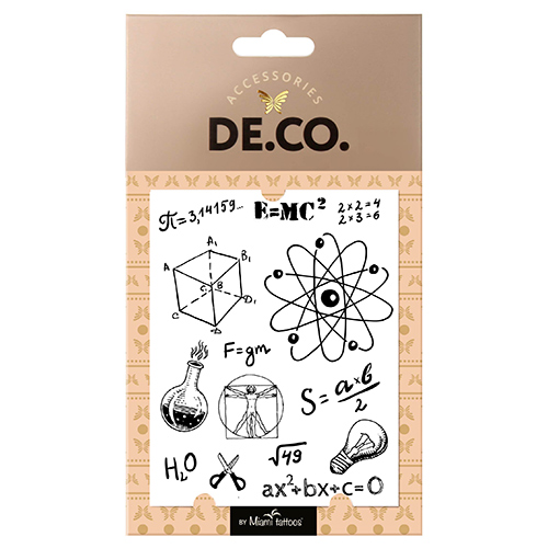 

Татуировка для тела DE.CO. BACK TO SCHOOL by Miami tattoos переводная Scientific