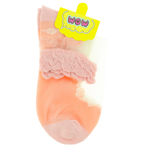 

Носки женские SOCKS капрон Flowers розовые р-р единый