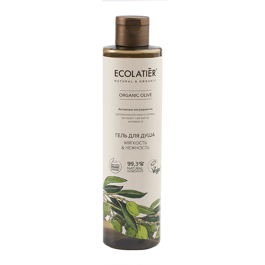 Гель для душа ECOLATIER ORGANIC OLIVE Мягкость  Нежность 350 мл