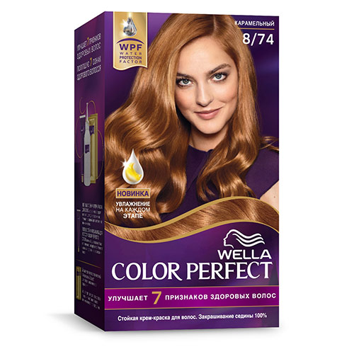 

Крем-краска для волос WELLA COLOR PERFECT тон 8/74 Карамельный
