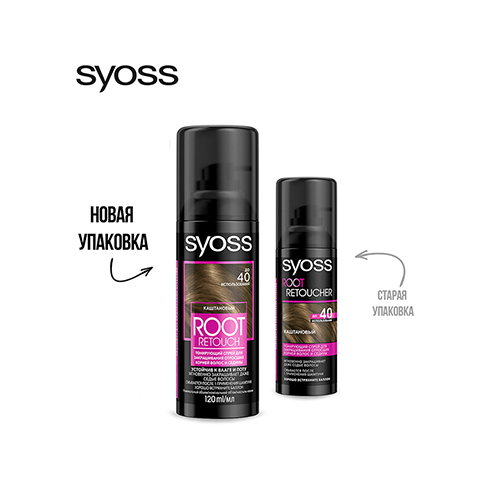 Syoss root retoucher темно каштановый купить