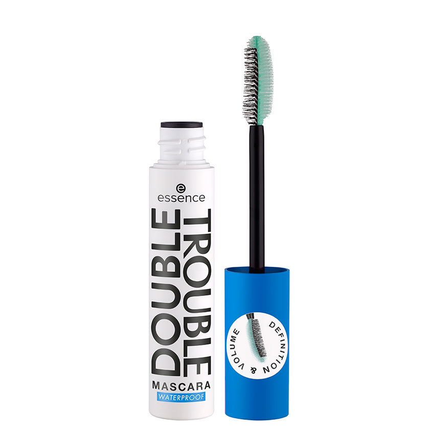 

Тушь для ресниц ESSENCE DOUBLE TROUBLE тон черный водостойкая