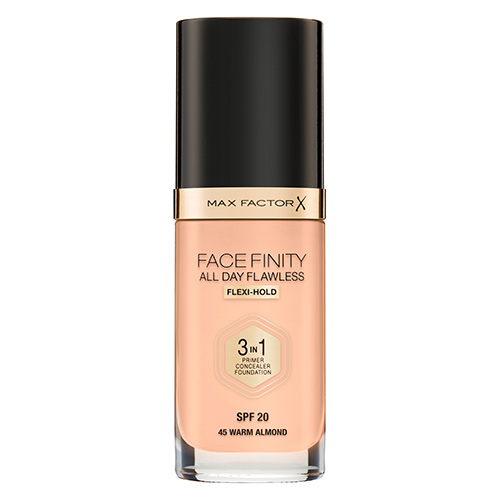 Основа тональная для лица `MAX FACTOR` FACEFINITY ALL DAY FLAWLESS 3 в 1 тон 45