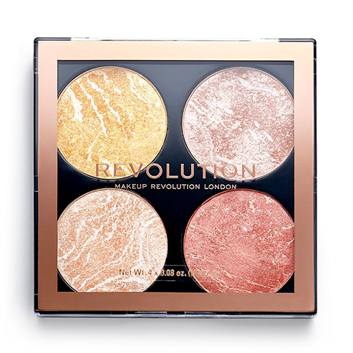 Палетка хайлайтеров для лица `REVOLUTION` CHEEK KIT тон make it count