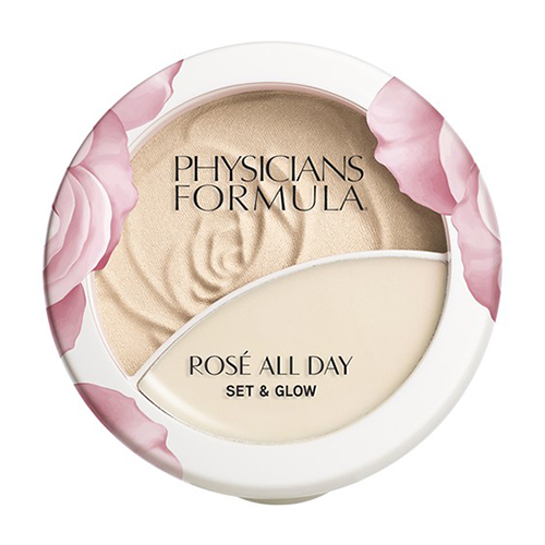 

Хайлайтер PHYSICIANS FORMULA ROSE ALL DAY SET & GLOW 2 в 1 тон лучезарный