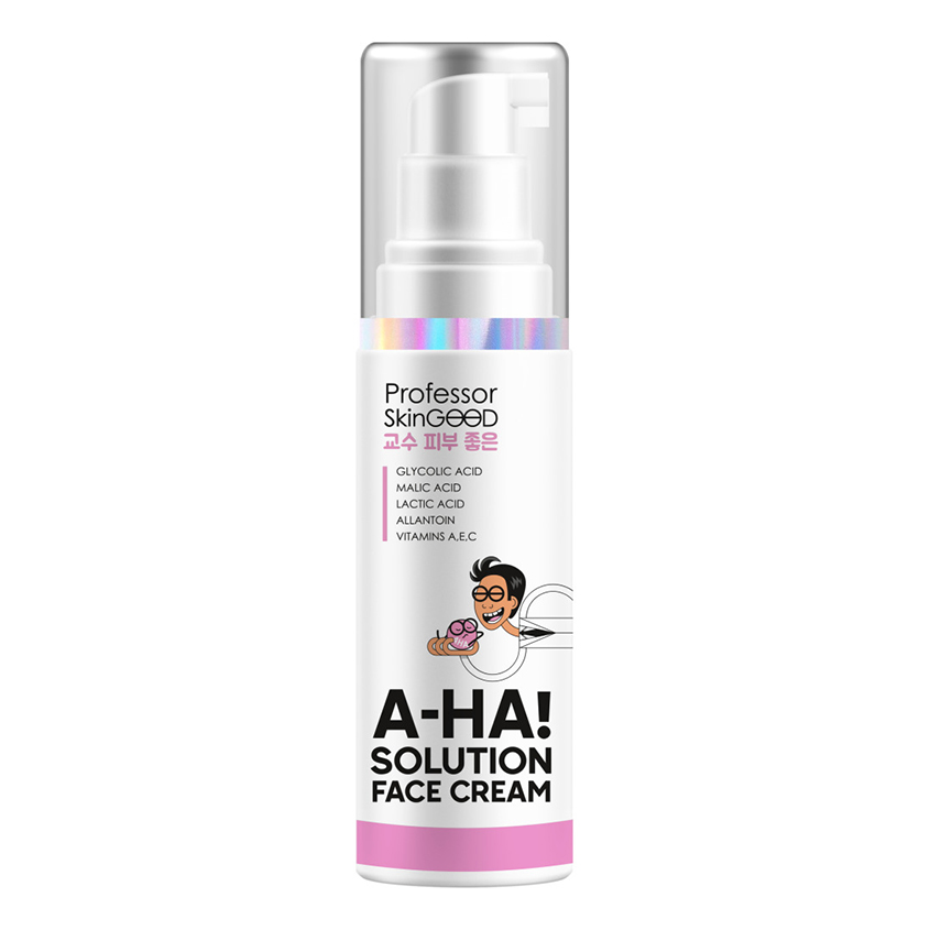 Крем для лица PROFESSOR SKINGOOD с AHA-кислотами 50 мл professor skingood крем a ha solution face cream увлажняющий с aha кислотами 50 мл