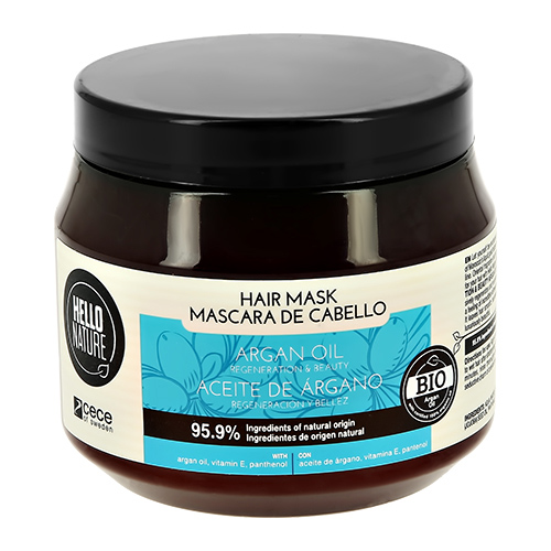 

Маска для волос HELLO NATURE ARGAN OIL с аргановым маслом восстановление 250 мл