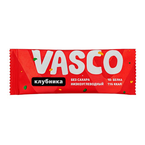 

Батончик глазированный VASCO Клубника 40 г