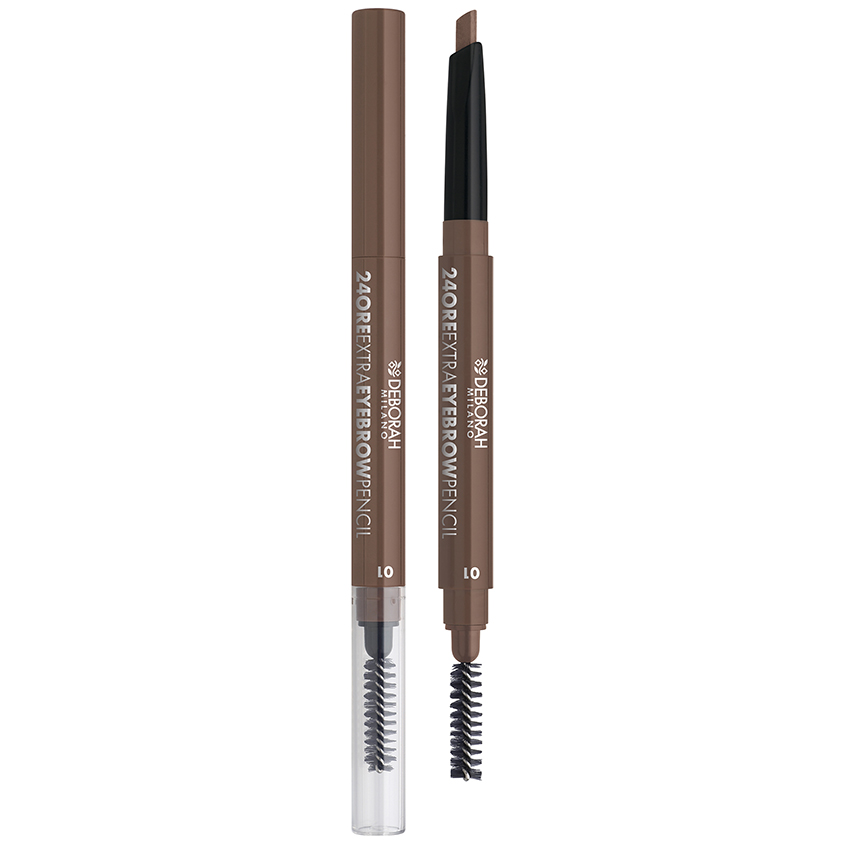 Карандаш для бровей DEBORAH 24ORE EXTRA EYEBROW PENCIL стойкий тон 01 светлый