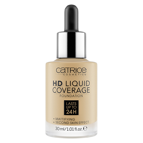 Основа тональная для лица `CATRICE` HD LIQUID COVERAGE тон 035 Natural beige