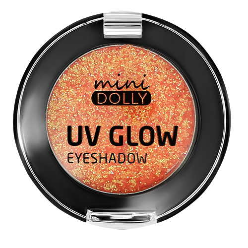 

Тени-глиттер для век MINI DOLLY UV GLOW светящиеся тон 03 orangina