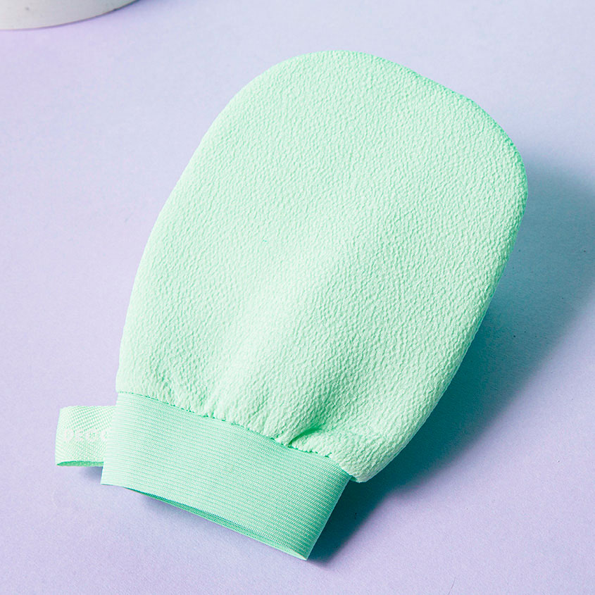 Мочалка-рукавица для тела `DECO.` кесса (green)