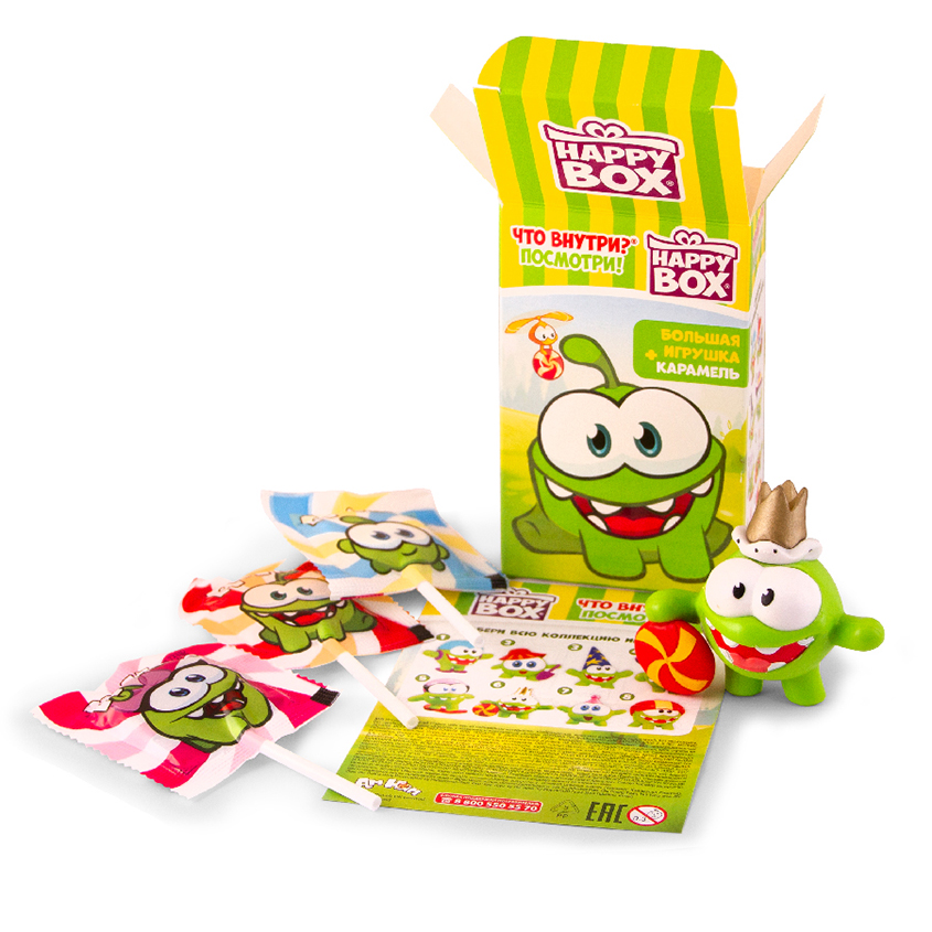   Подружка Набор HAPPY BOX АМ НЯМ фигурка и карамель в коробочке 30 г
