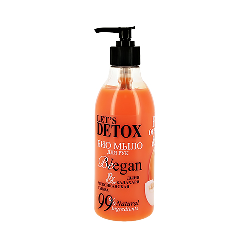 

Мыло жидкое LETS DETOX БИО для рук Дыня калахари и мексиканская тыква 380 мл