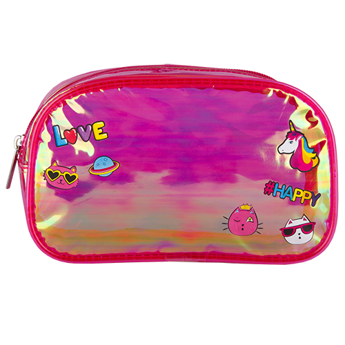 

Косметичка LADY PINK SUMMER DREAM большая овальная малиновая