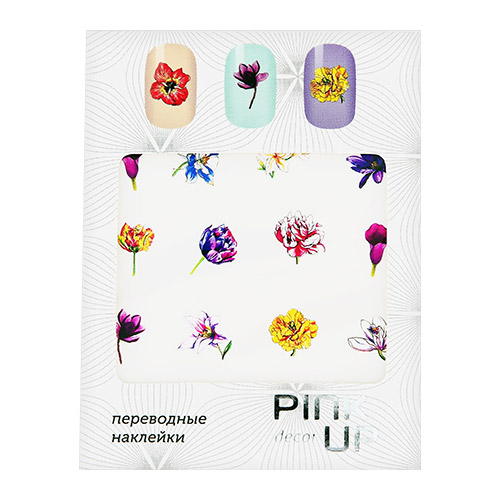

Наклейки для ногтей переводные PINK UP DECOR FLOWERS тон 598