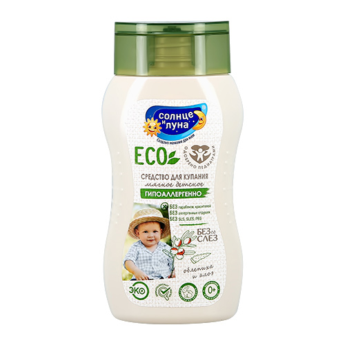 

Средство для купания детское СОЛНЦЕ И ЛУНА ECO Облепиха и алоэ 200 мл