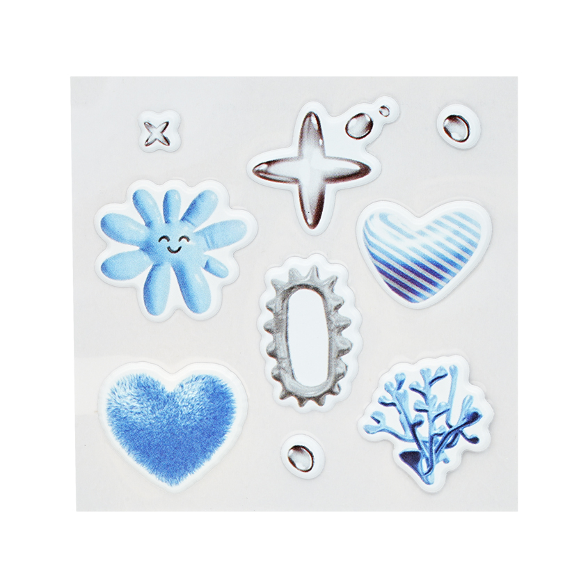 Стикеры FUN синие 6 шт