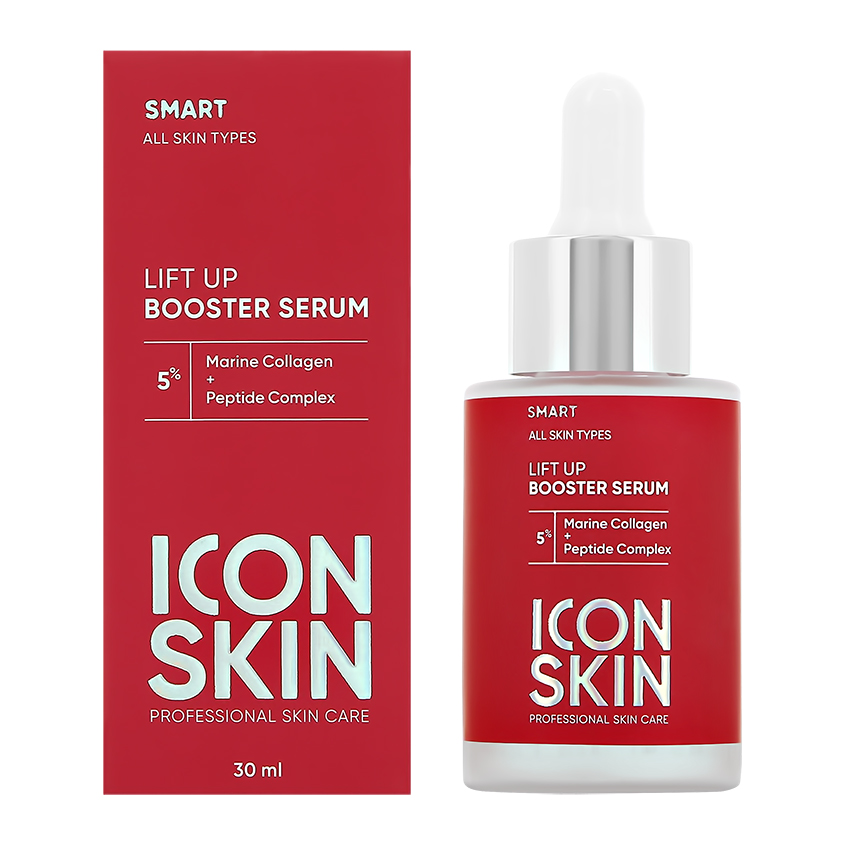 icon skin антивозрастная сыворотка концентрат lift up с коллагеном 30 мл icon skin smart Сыворотка-концентрат для лица ICON SKIN с коллагеном антивозрастная 30 мл