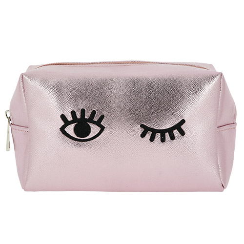 

Косметичка LADY PINK EYES прямоугольная розовое золото