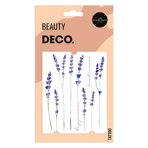 Татуировка для тела `DECO.` PASTEL FLOWERS by Miami tattoos переводная (Lavender)