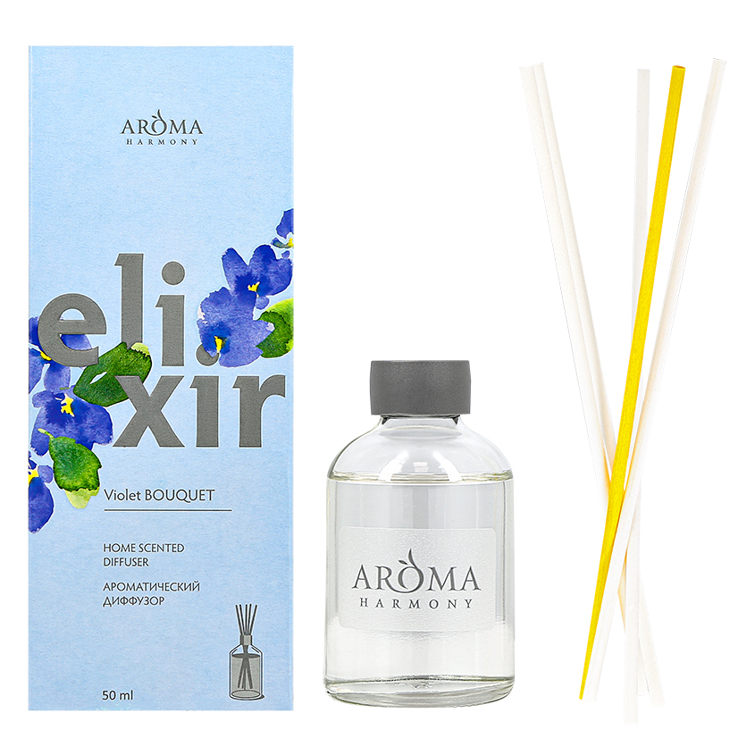 ELIXIR Интерьерные духи ELIXIR Violet bouquet 50 мл диффузор ароматический aroma diff черная смородина d10303 50 мл